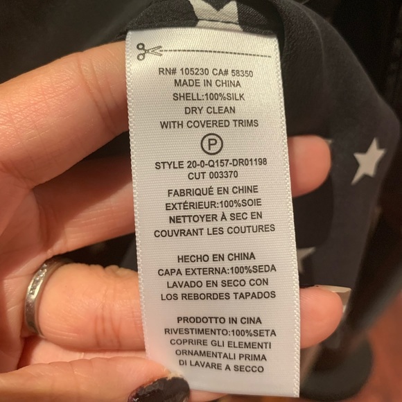 Equipment silk star black dress - Picture 6 of 7